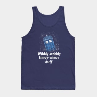 Wibbly-Wobbly Timey-Wimey Stuff TARDIS Tank Top